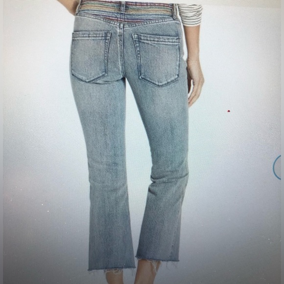 BLANKNYC STYLISH CROPPED EXPOSED BUTTONS RAINBOW WAIST BAND IN SIZE 25 - Picture 4 of 14